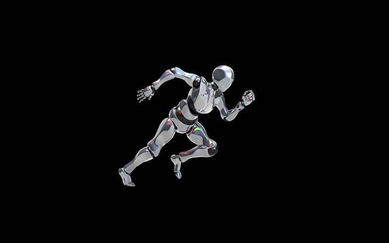Futuristic AI Robot
